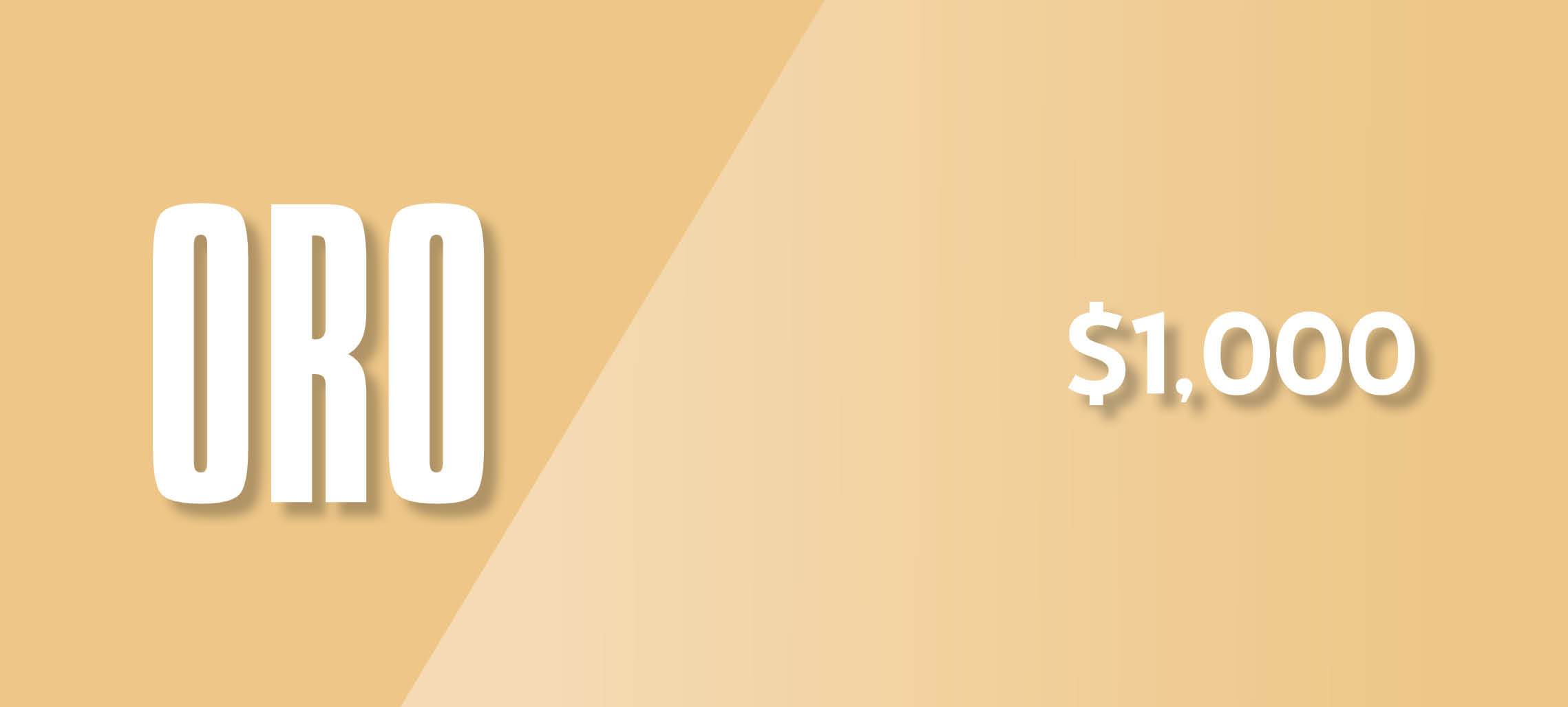 Oro $1,000